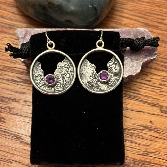 Handmade AAA grade Amethyst Earrings ✨🧚🏼♀️ - Picture 4 of 8